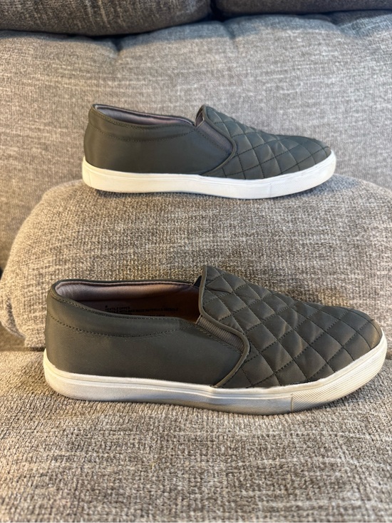 a new day Other - A New Day Reese Quilted Olive Green Slip On Sneakers Size 8